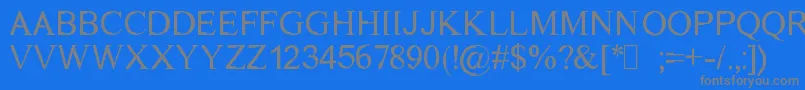 Dichtmy Font – Gray Fonts on Blue Background
