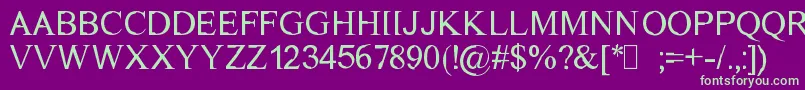 Dichtmy Font – Green Fonts on Purple Background