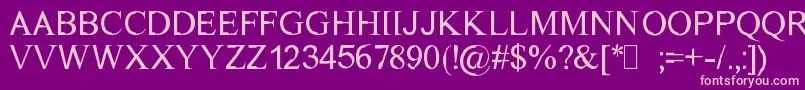 Dichtmy Font – Pink Fonts on Purple Background