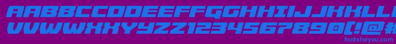 Cruiserfortresssemital Font – Blue Fonts on Purple Background