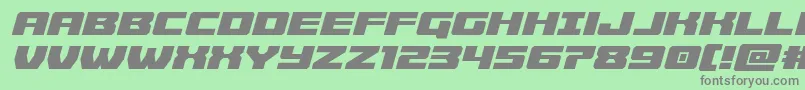 Cruiserfortresssemital Font – Gray Fonts on Green Background