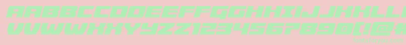 Cruiserfortresssemital Font – Green Fonts on Pink Background