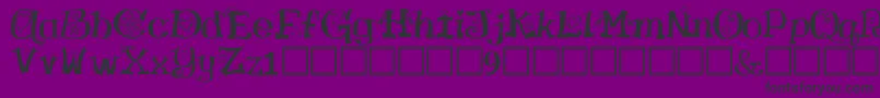 HamlakeRegular Font – Black Fonts on Purple Background
