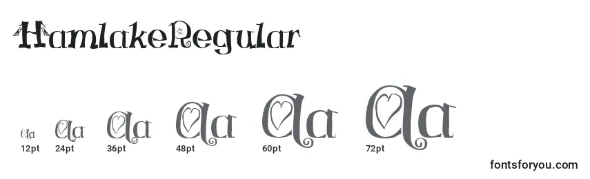 HamlakeRegular Font Sizes