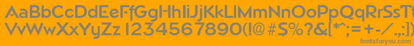 More about NapoliDemibold Font NapoliDemibold Font – Gray Fonts on Orange Background