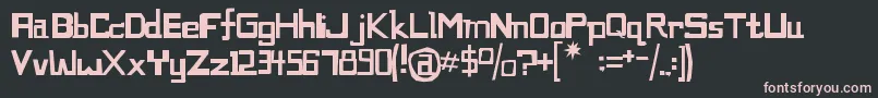 Cocosfritos Font – Pink Fonts on Black Background