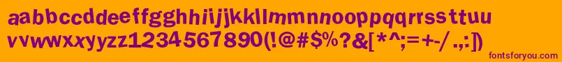 More about DaftLowerCase Font DaftLowerCase Font – Purple Fonts on Orange Background