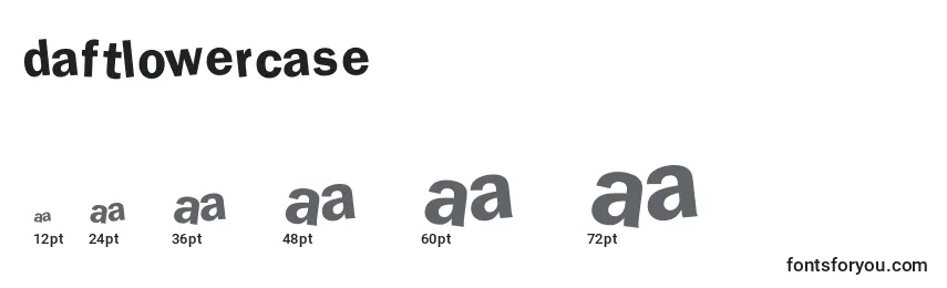 DaftLowerCase Font Sizes