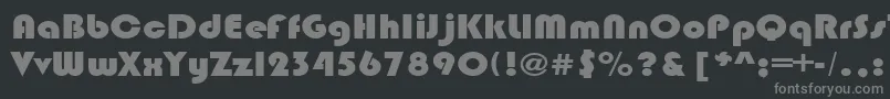 Шрифт BrinlecRegular – серые шрифты на чёрном фоне
