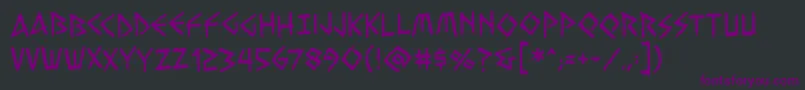 Vengefulgodsbb Font – Purple Fonts on Black Background