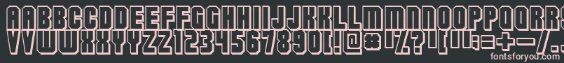 Flashbac Font – Pink Fonts on Black Background