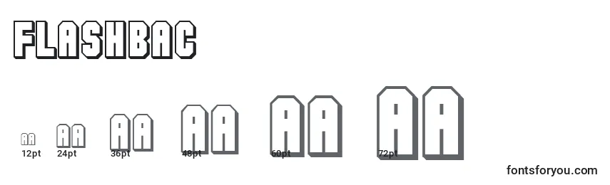 Flashbac Font Sizes