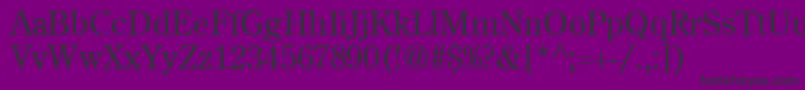 CenturyNormal Font – Black Fonts on Purple Background