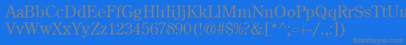 CenturyNormal Font – Gray Fonts on Blue Background