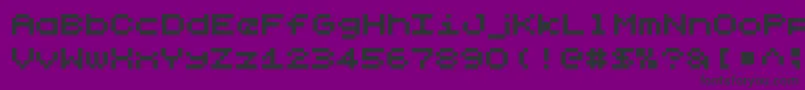 LilliputstepsRegular Font – Black Fonts on Purple Background