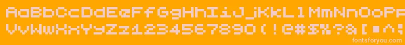 LilliputstepsRegular Font – Pink Fonts on Orange Background