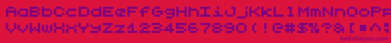 LilliputstepsRegular Font – Purple Fonts on Red Background