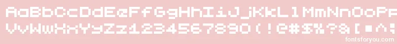 LilliputstepsRegular Font – White Fonts on Pink Background