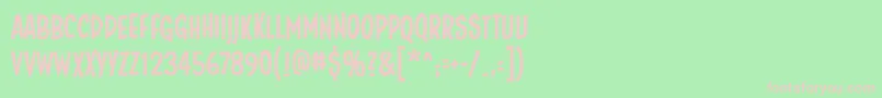 Fundeadbb Font – Pink Fonts on Green Background