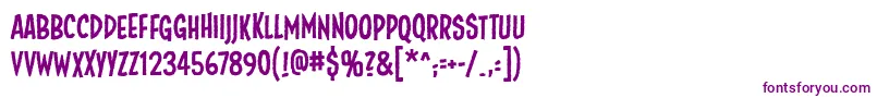 Шрифт Fundeadbb – фиолетовые шрифты на белом фоне