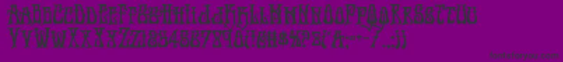 Шрифт Instantzenbold – чёрные шрифты на фиолетовом фоне