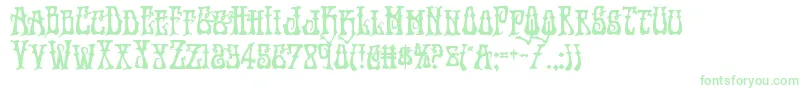 Instantzenbold-fontti – vihreät fontit valkoisella taustalla