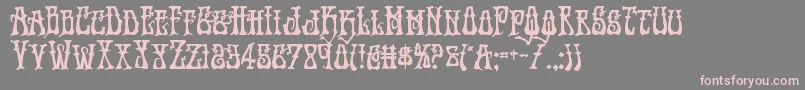 Шрифт Instantzenbold – розовые шрифты на сером фоне