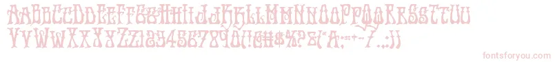 Czcionka Instantzenbold – różowe czcionki na białym tle