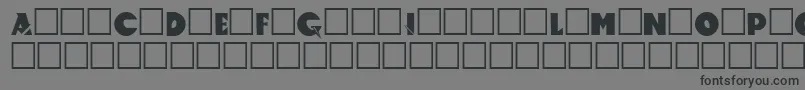 Accelerator Font – Black Fonts on Gray Background