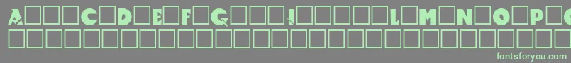 Accelerator Font – Green Fonts on Gray Background