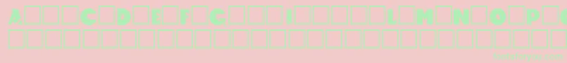 Accelerator Font – Green Fonts on Pink Background