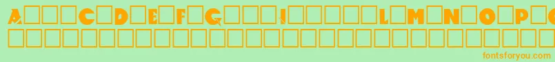 More about Accelerator Font Accelerator Font – Orange Fonts on Green Background