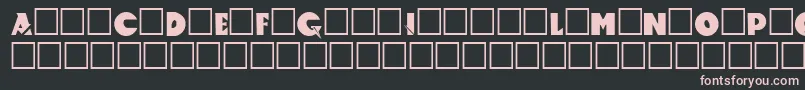Accelerator Font – Pink Fonts on Black Background