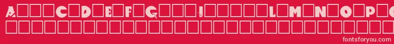 Accelerator Font – Pink Fonts on Red Background