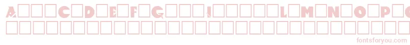 Accelerator Font – Pink Fonts on White Background
