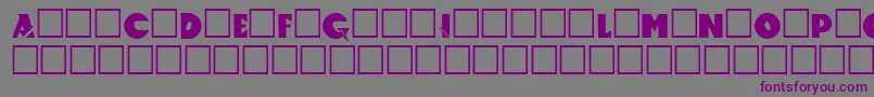 Accelerator Font – Purple Fonts on Gray Background