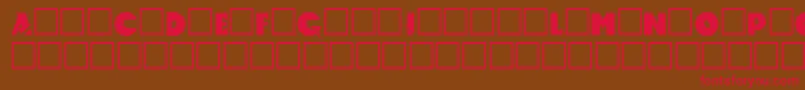 Accelerator Font – Red Fonts on Brown Background