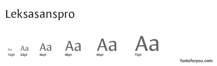 Leksasanspro Font Sizes