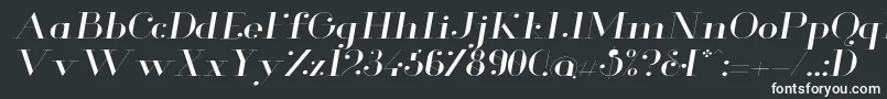 GlamorLightextendeditalic Font – White Fonts
