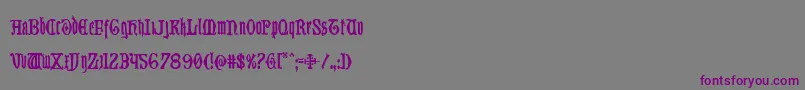 Westdelphiacond Font – Purple Fonts on Gray Background