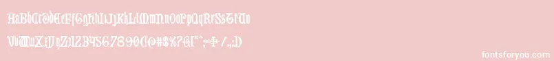 Westdelphiacond Font – White Fonts on Pink Background