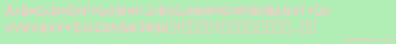 Шрифт GraveDirt – розовые шрифты на зелёном фоне
