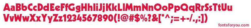 KabelltstdBlack Font – Red Fonts on White Background