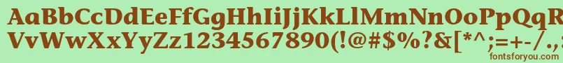 StoneinformalstdBold Font – Brown Fonts on Green Background