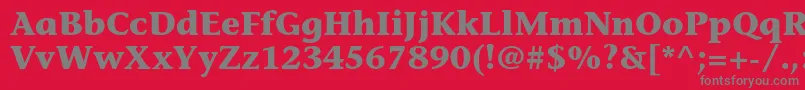 StoneinformalstdBold Font – Gray Fonts on Red Background