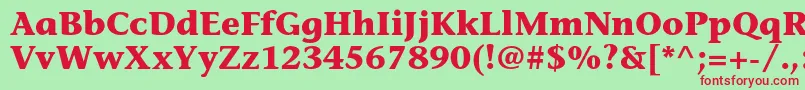 StoneinformalstdBold Font – Red Fonts on Green Background