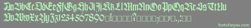 Killigrew-fontti – vihreät fontit harmaalla taustalla