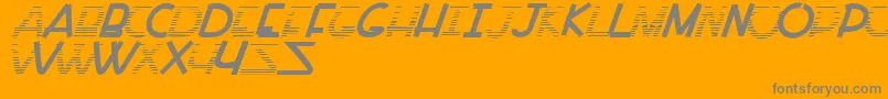 PaintAllTime-Schriftart – Graue Schriften auf orangefarbenem Hintergrund