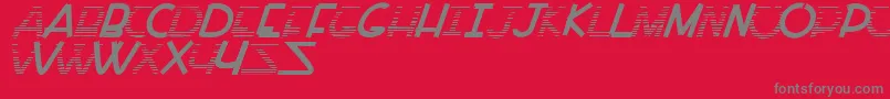 PaintAllTime Font – Gray Fonts on Red Background