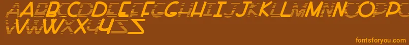 PaintAllTime Font – Orange Fonts on Brown Background